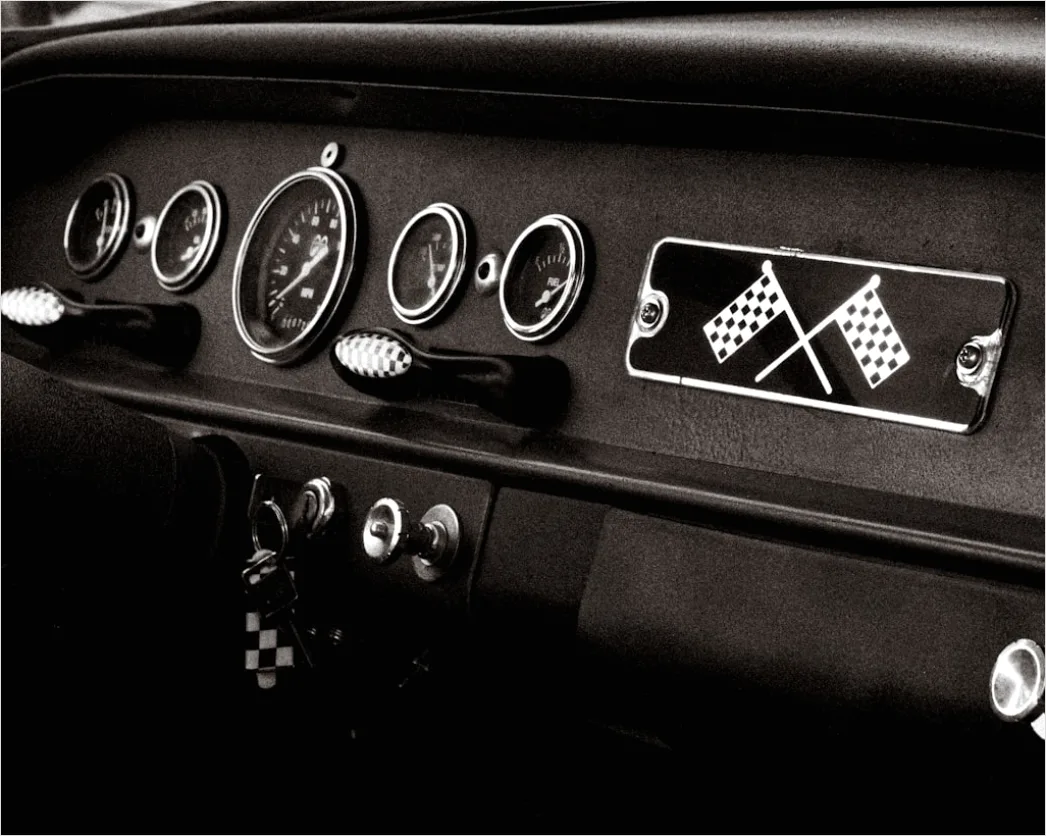 Detail Classic Car Speedometer Dashboard Detail Number 6