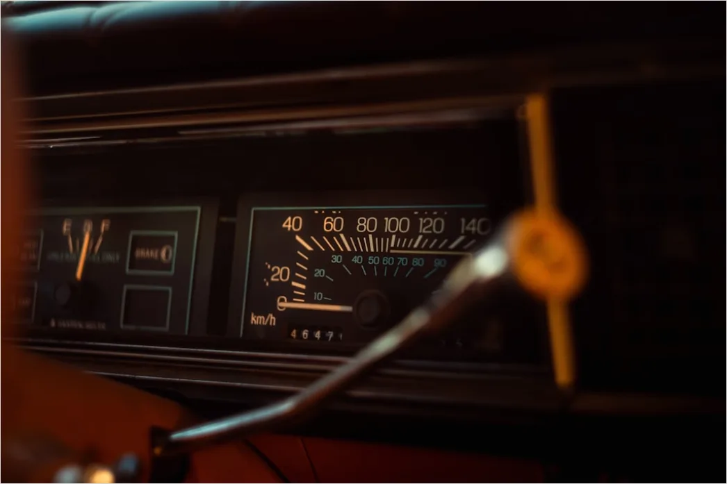 Detail Classic Car Speedometer Dashboard Detail Number 8