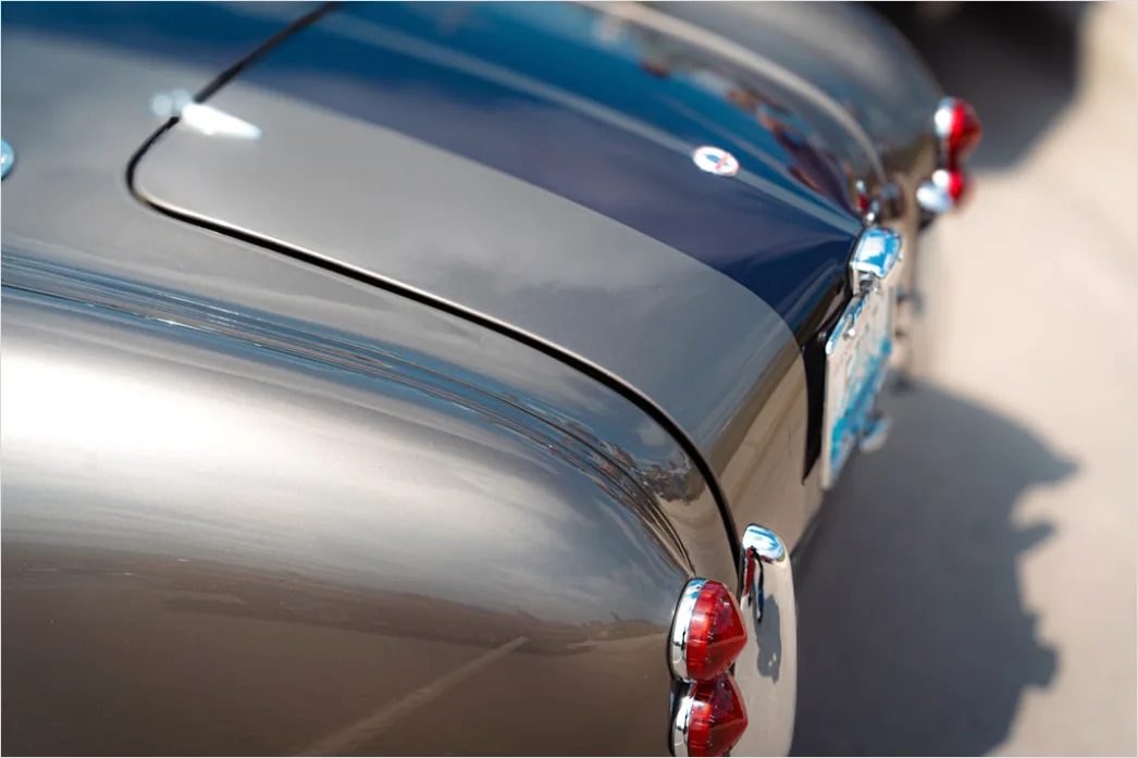 Detail Classic Car Tail Fin Detail Close Up Number 2