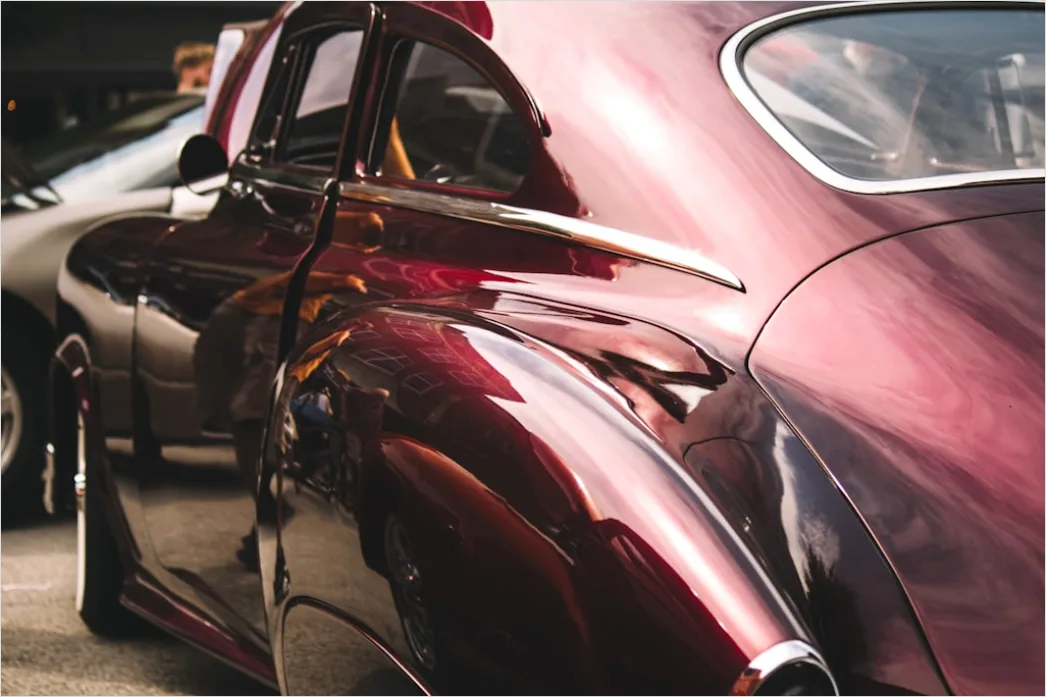 Detail Classic Car Tail Fin Detail Close Up Number 16