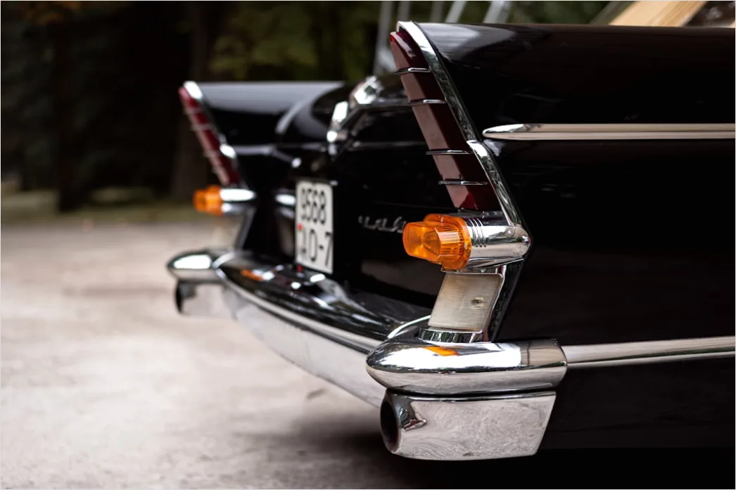 Detail Classic Car Tail Fin Detail Close Up Number 5