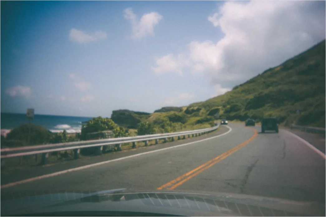 Detail Coastal Highway Driving Convertible Sea View Number 2