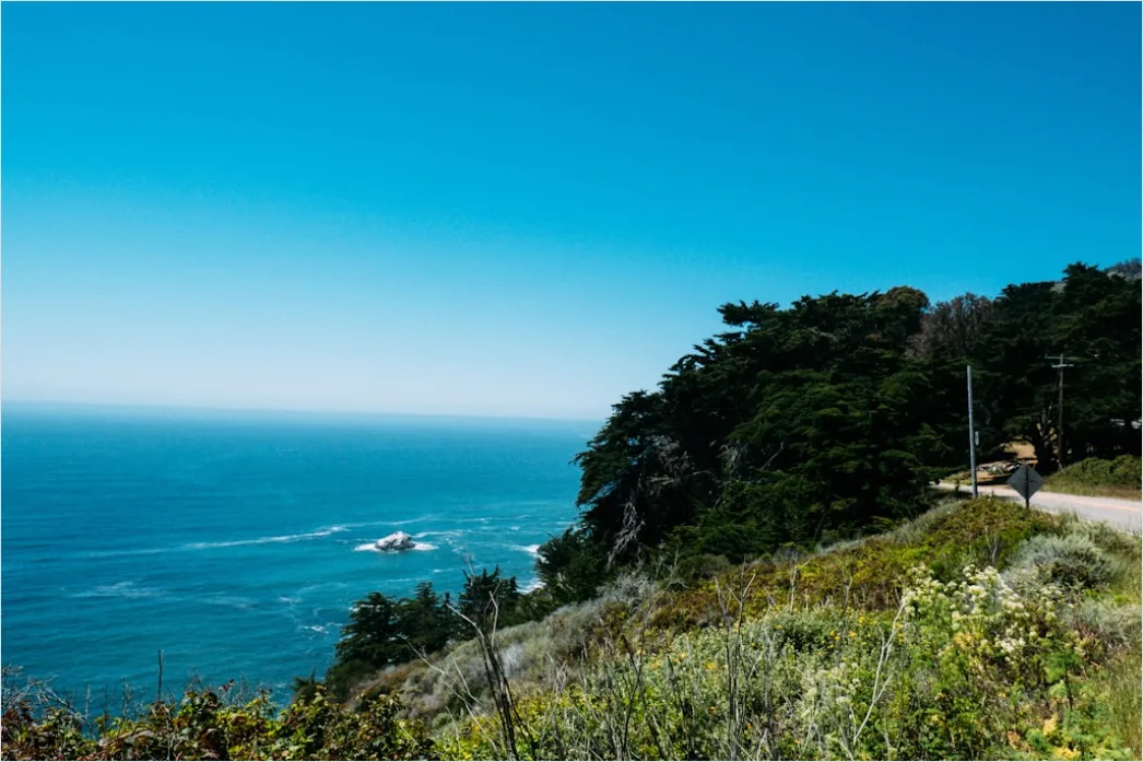 Detail Coastal Highway Driving Convertible Sea View Number 12