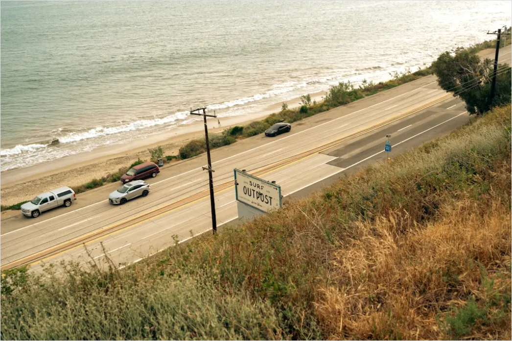 Detail Coastal Highway Driving Convertible Sea View Number 13