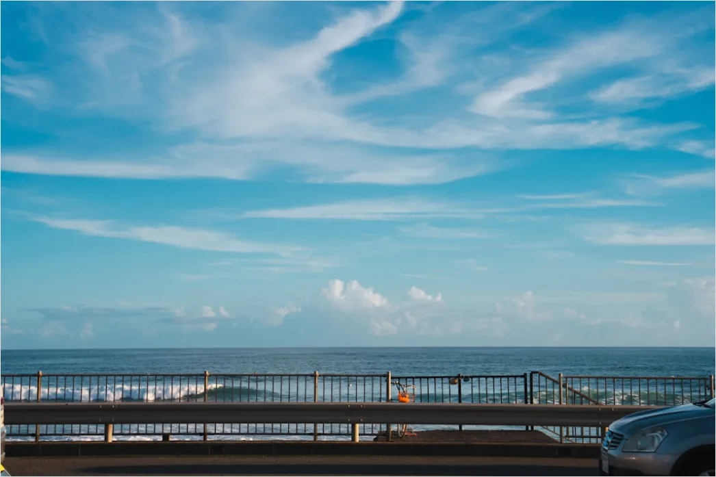 Detail Coastal Highway Driving Convertible Sea View Number 15