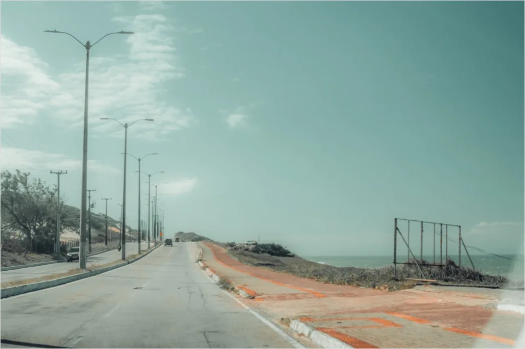 Detail Coastal Highway Driving Convertible Sea View Number 18