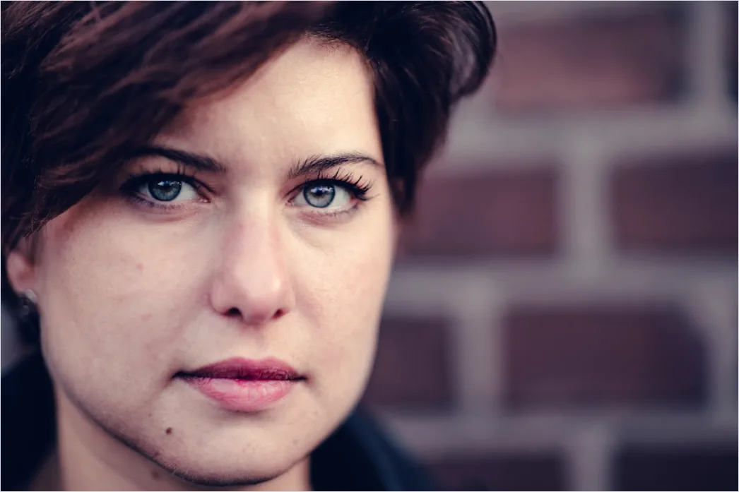 Detail Confident Woman Portrait Natural Light Close Up Number 11