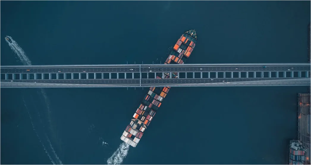 Detail Container Port Aerial View Cranes Loading Ships Number 18
