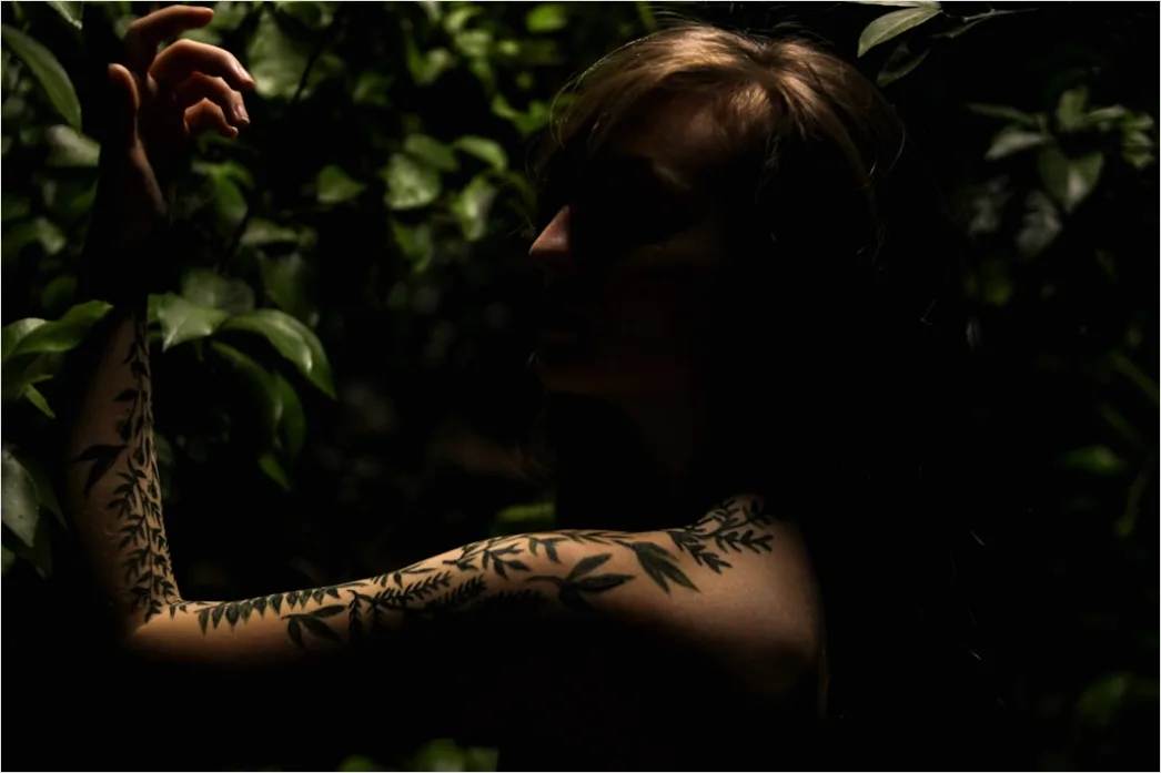 Detail Creative Double Exposure Portrait Forest Silhouette Number 14