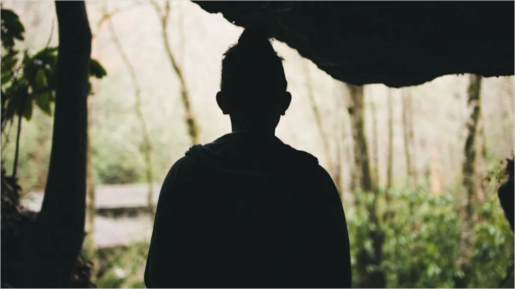 Detail Creative Double Exposure Portrait Forest Silhouette Number 16