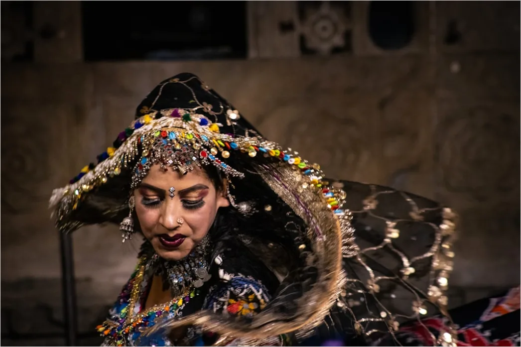 Detail Cultural Dance Performer Portrait Traditional Costume Number 8