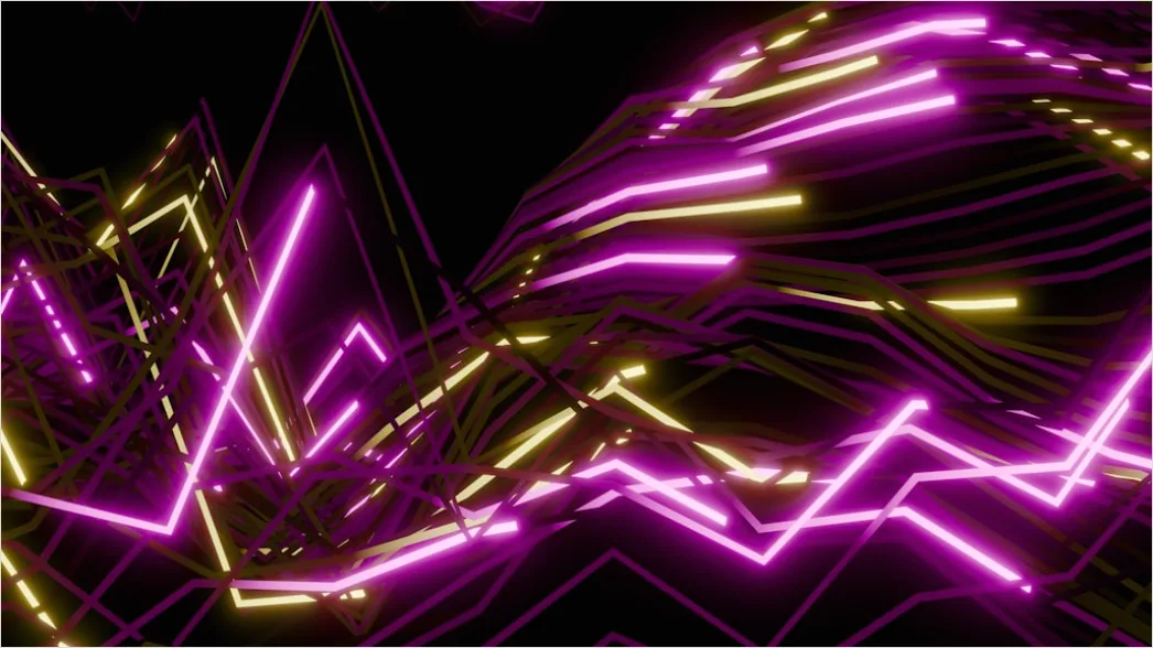 Detail Cyber Abstraktion Hintergrund Neon Gitter Dunkel Number 15