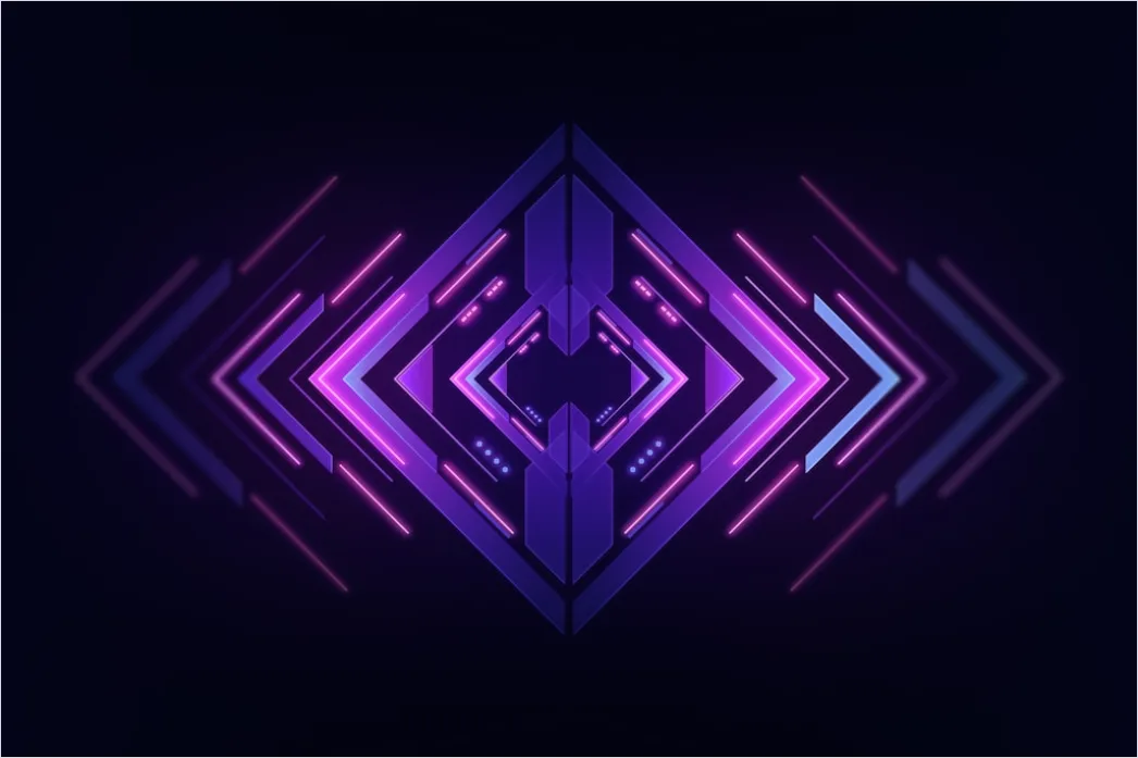Detail Cyber Abstraktion Hintergrund Neon Gitter Dunkel Number 4