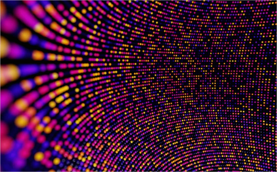 Detail Digitaler Hintergrund Abstrakt Pixel Muster Number 2