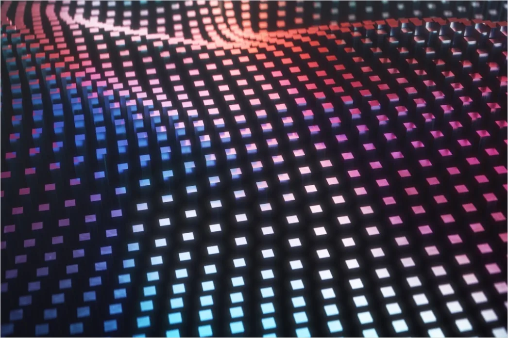 Detail Digitaler Hintergrund Abstrakt Pixel Muster Number 3