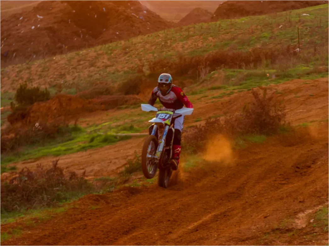 Detail Dirt Bike Jumping Motocross Track Action Number 2