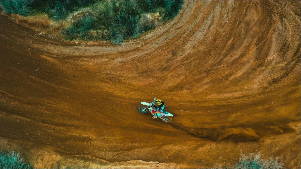 Detail Dirt Bike Jumping Motocross Track Action Number 16