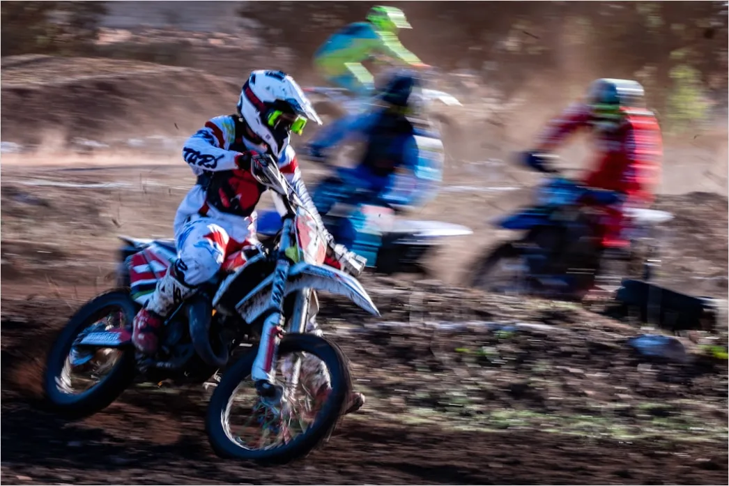 Detail Dirt Bike Jumping Motocross Track Action Number 18