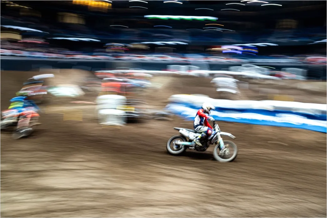 Detail Dirt Bike Jumping Motocross Track Action Number 20