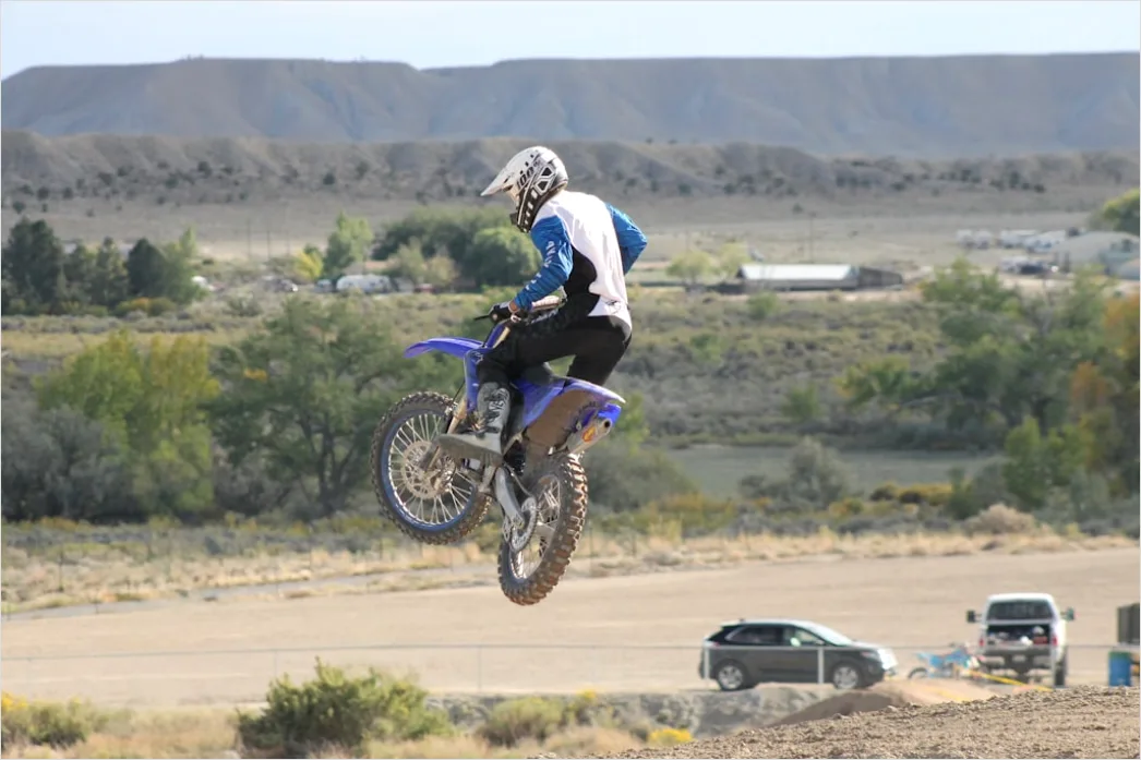 Detail Dirt Bike Jumping Motocross Track Action Number 6