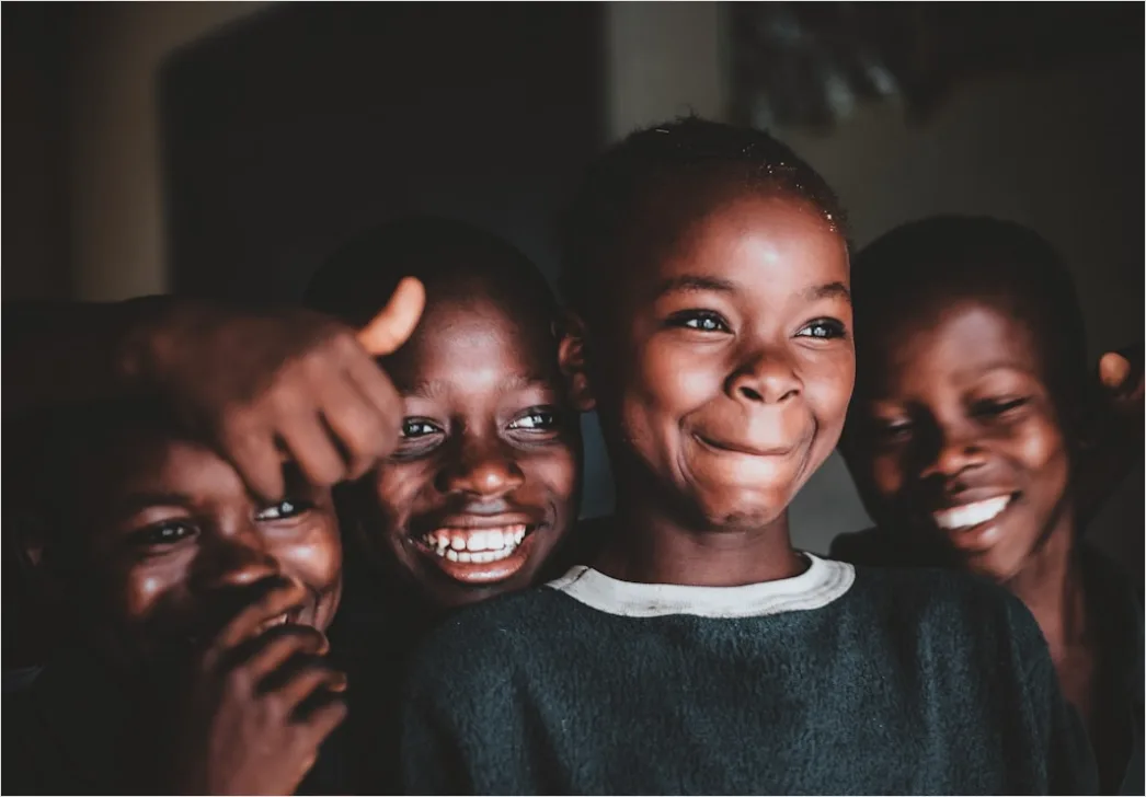 Detail Diverse Friends Group Portrait Laughing Together Number 11