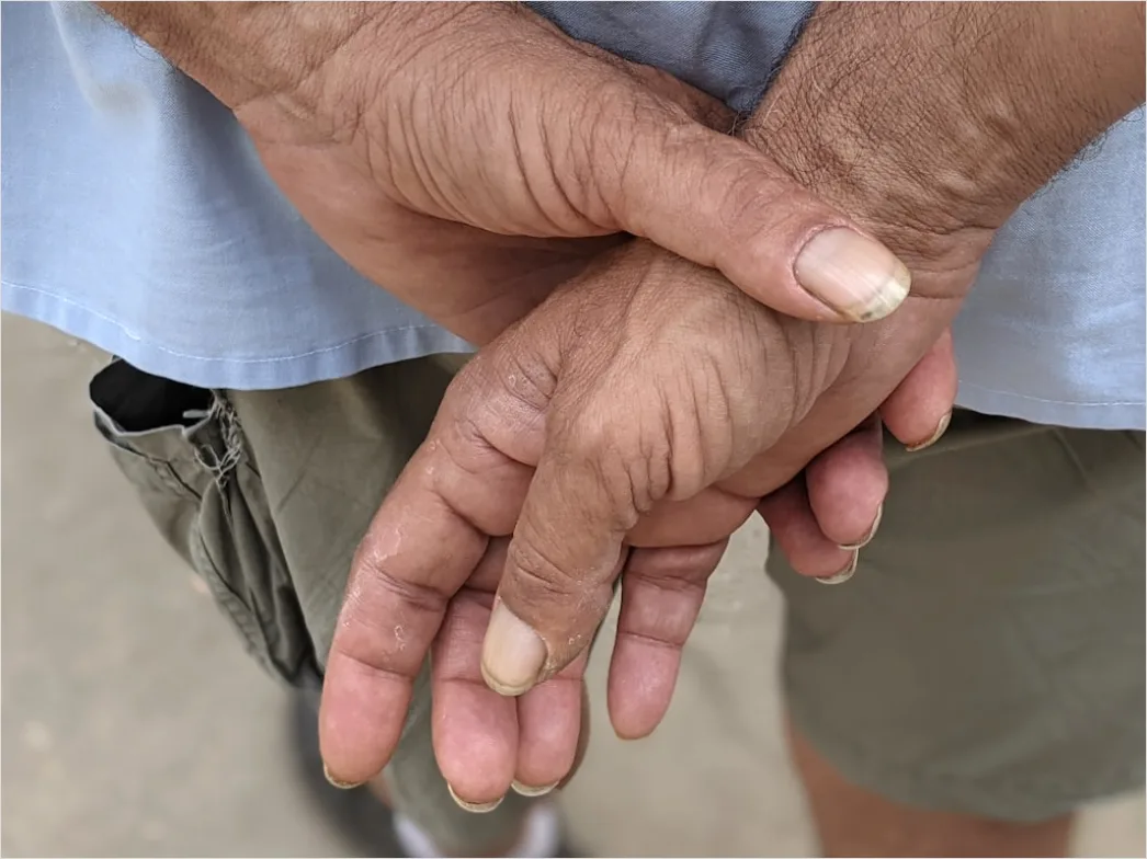 Detail Elderly Couple Portrait Holding Hands Close Up Number 11