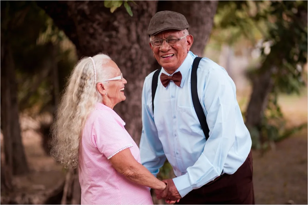 Detail Elderly Couple Portrait Holding Hands Close Up Number 14
