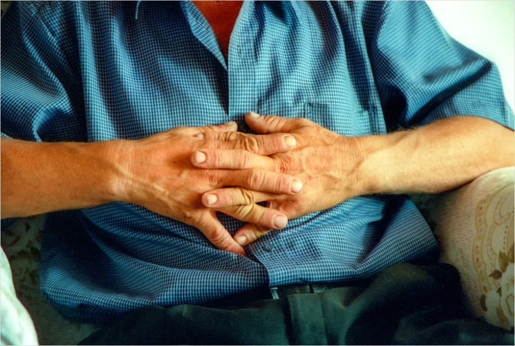 Detail Elderly Couple Portrait Holding Hands Close Up Number 16