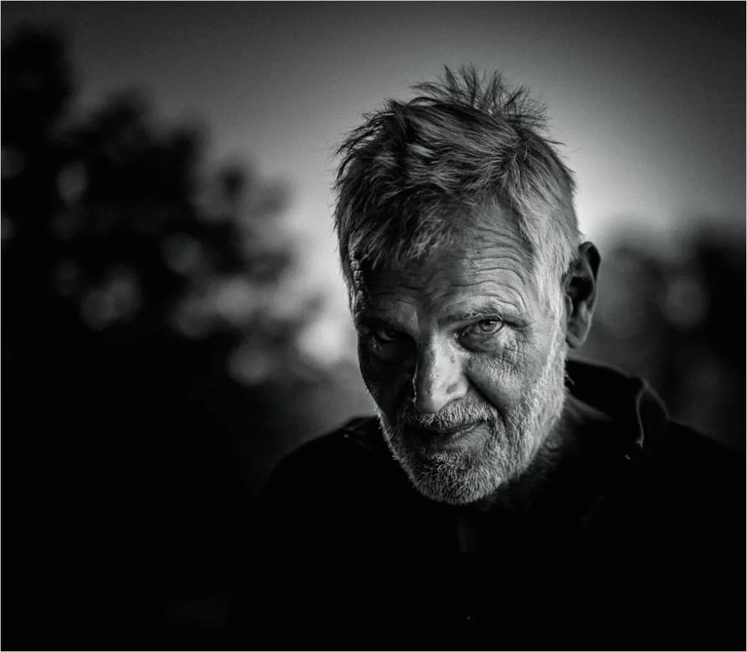 Detail Elderly Man Portrait Black And White Dramatic Number 12