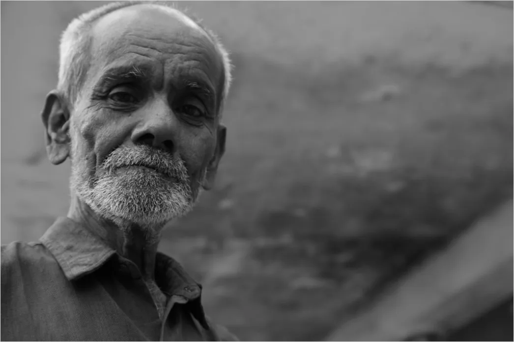Detail Elderly Man Portrait Black And White Dramatic Number 10