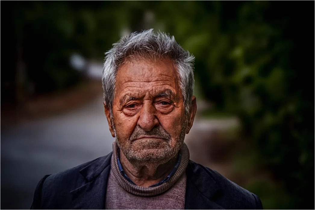 Elderly Man Portrait Wise Distinguished Expression 3e86