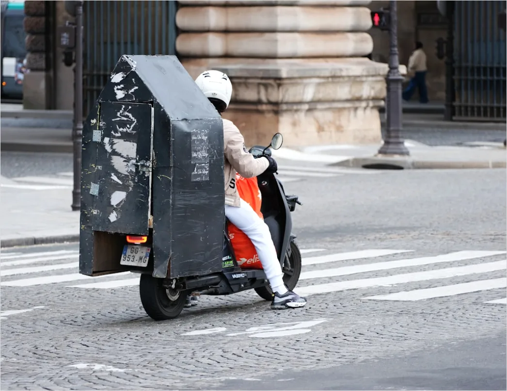 Detail Electric Motorcycle Charging Urban Environment Number 18