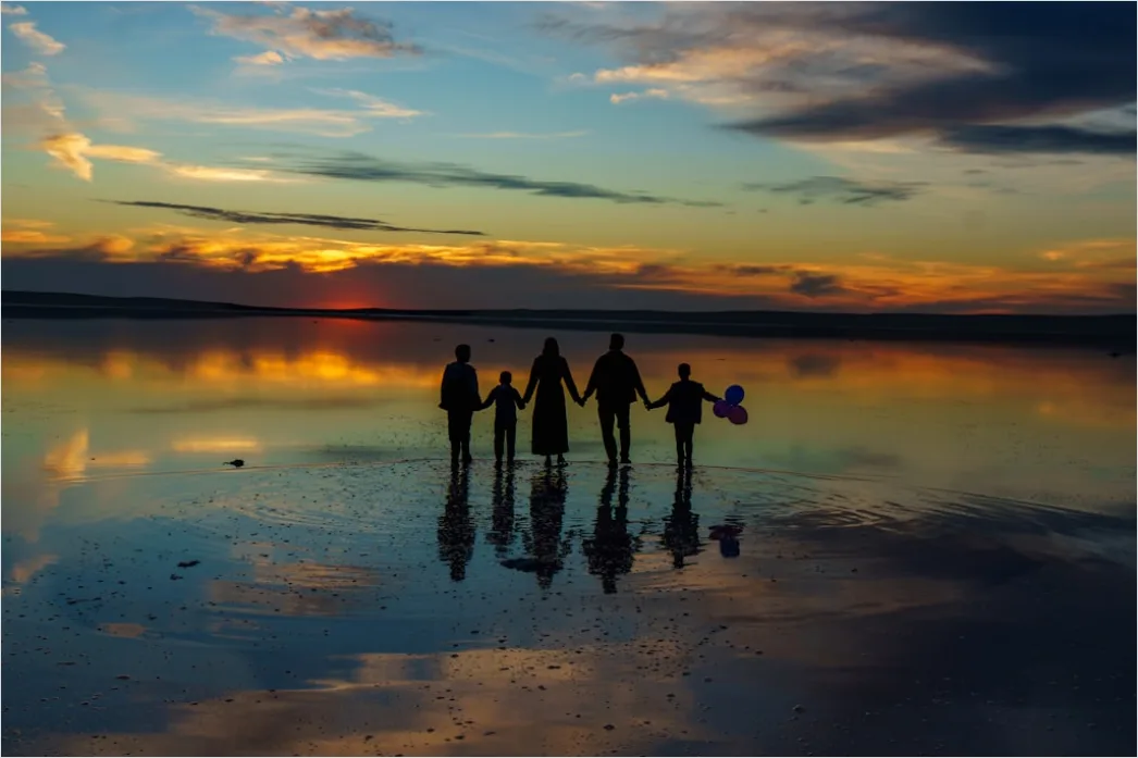 Detail Family Portrait Beach Sunset Golden Hour Number 20
