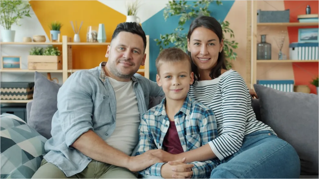 Family Portrait Home Living Room Candid Lifestyle 02b3