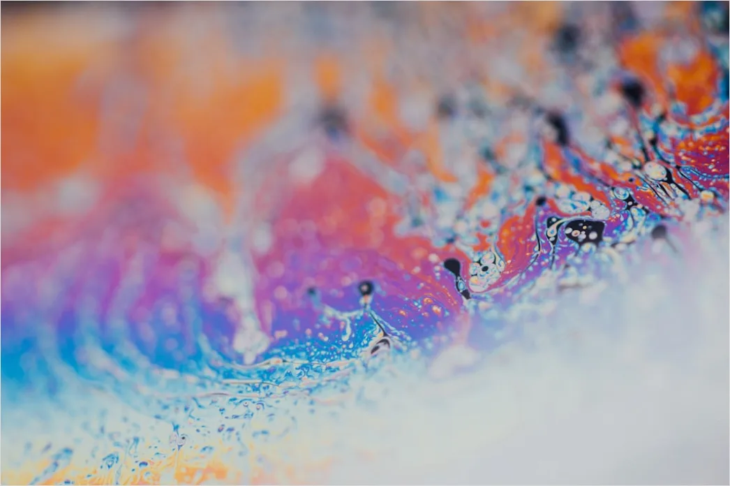 Detail Farbe Im Wasser Abstrakt Makro Nahaufnahme Number 8