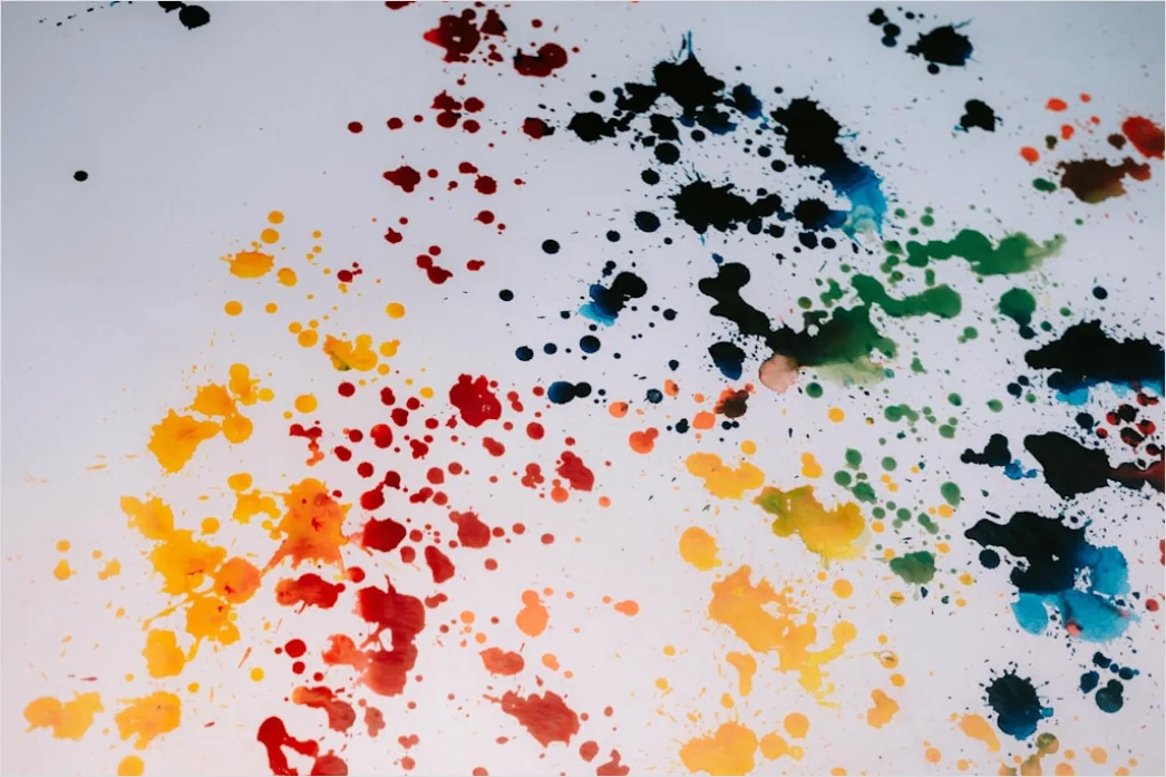 Detail Farbe Spritzer Abstrakt Hintergrund Schwarz Weiß Number 17
