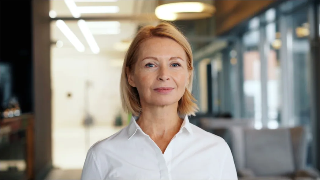 Detail Female Leader Portrait Confident Boardroom Background Number 8