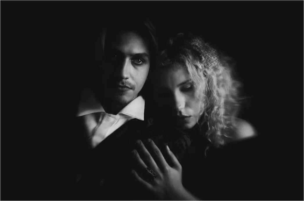 Detail Fine Art Portrait Couple Artistic Black And White Number 2