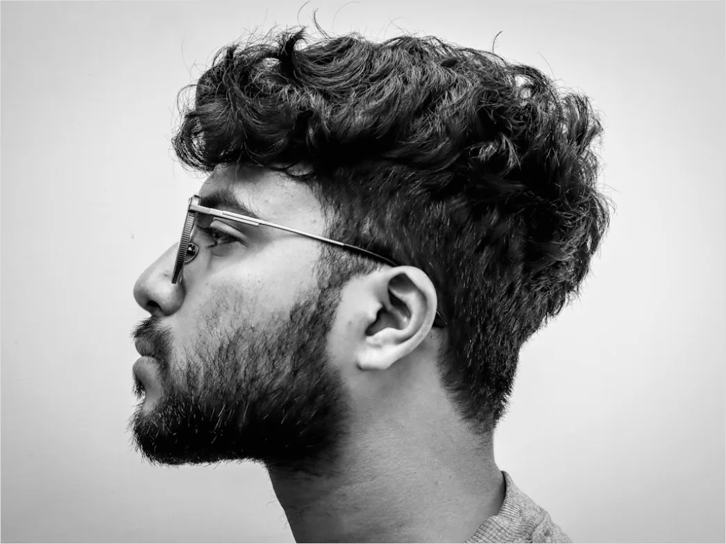 Fine Art Portrait Man Side Profile Studio 0bba
