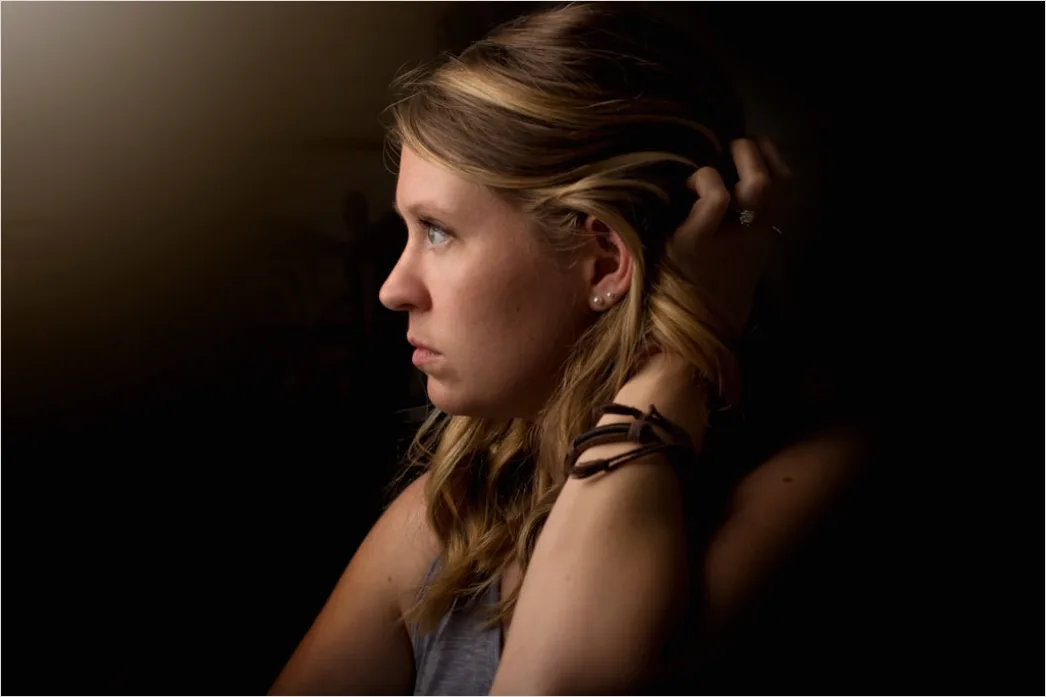 Detail Fine Art Portrait Woman Dramatic Studio Lighting Number 5