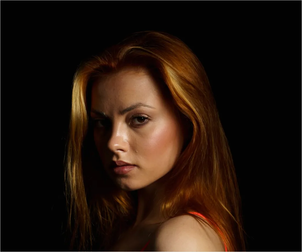 Detail Fine Art Portrait Woman Dramatic Studio Lighting Number 10