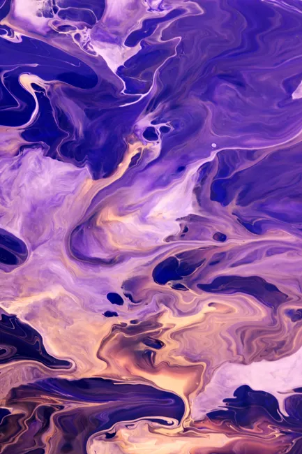 Detail Fluid Art Abstrakt Blau Gold Hintergrund Number 19