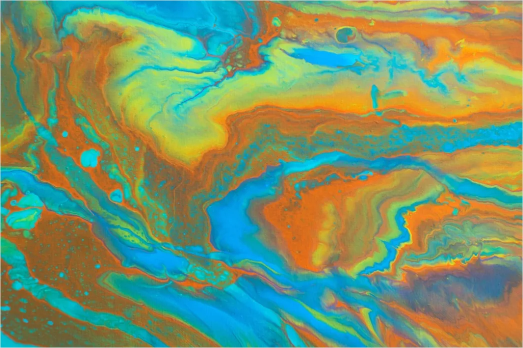 Detail Fluid Art Abstrakt Farben Verlauf Hintergrund Number 19