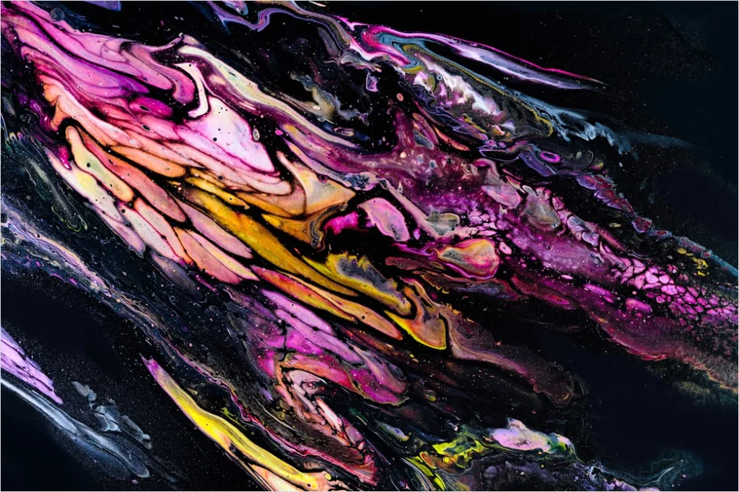 Detail Fluid Art Abstrakt Farben Verlauf Hintergrund Number 6
