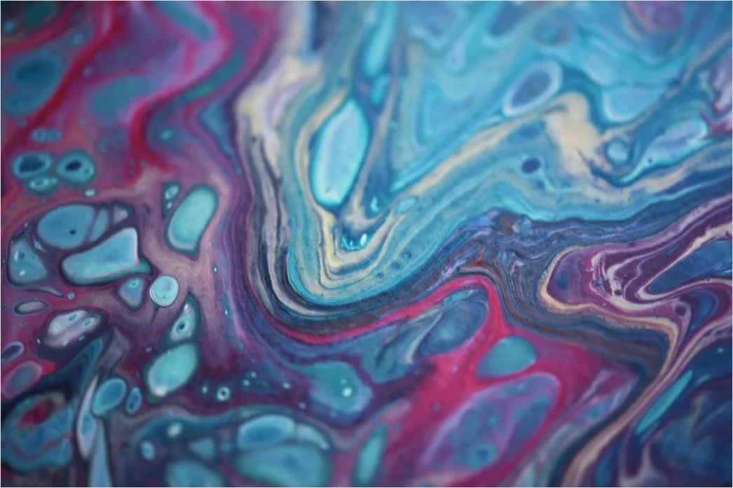 Detail Fluid Art Abstrakt Pastell Farben Verlauf Number 13