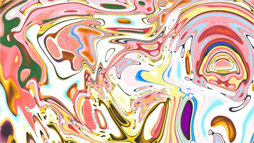 Detail Fluid Art Abstrakt Pastell Farben Verlauf Number 16
