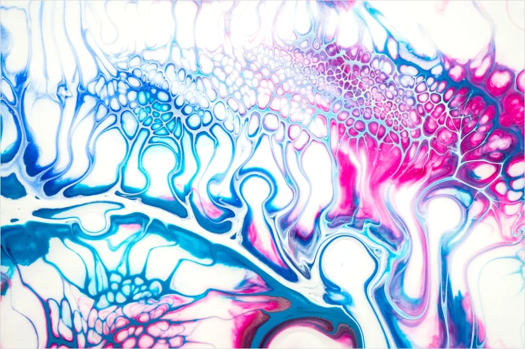 Detail Fluid Art Abstrakt Pastell Farben Verlauf Number 6