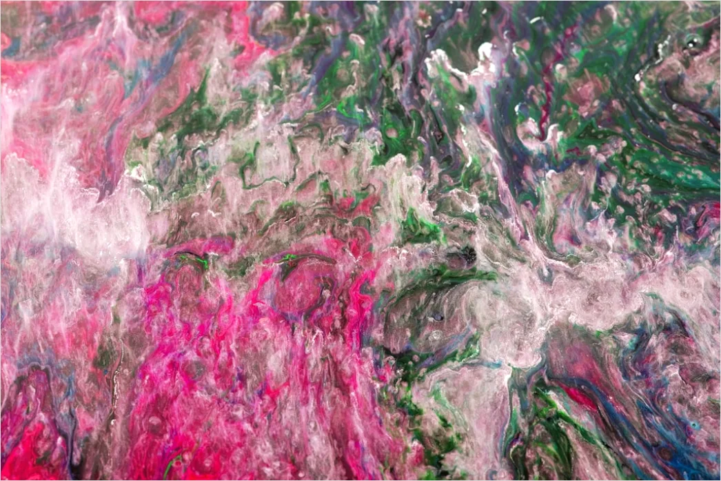 Detail Fluid Art Abstrakt Pastell Farben Verlauf Number 7