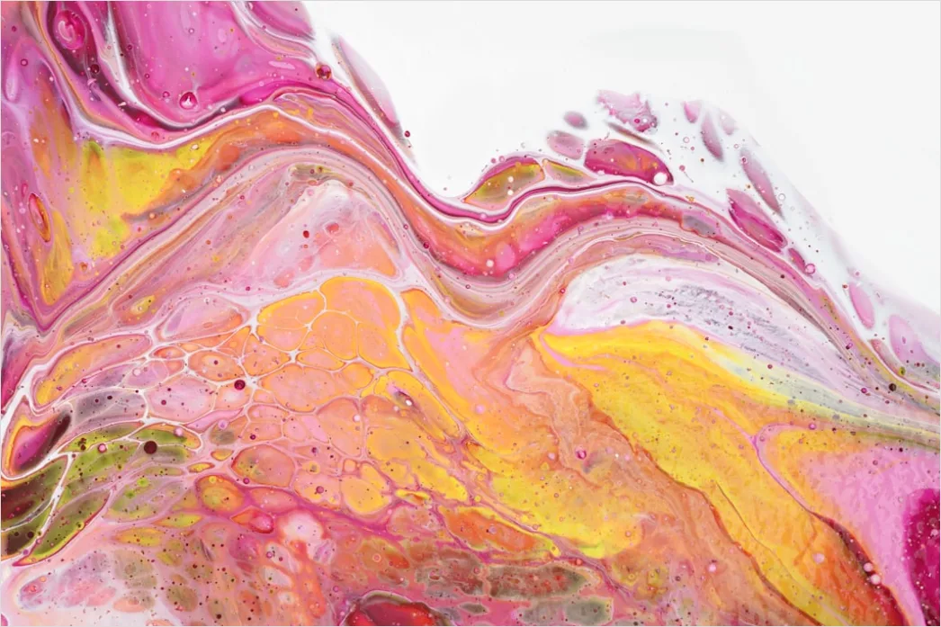 Detail Fluid Art Abstrakt Pastell Farben Verlauf Number 8
