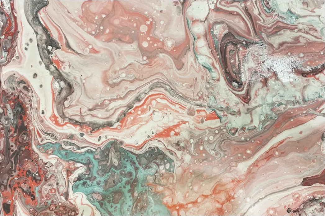 Detail Fluid Art Abstrakt Pastell Farben Verlauf Number 9